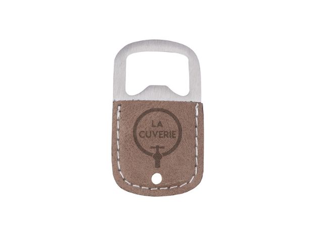 Image de Ouvre bouteille en cuir impression